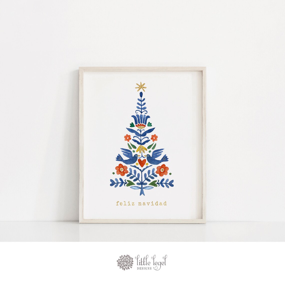 Christmas Prints. Set of 3. Merry Christmas. Feliz Navidad. - Etsy