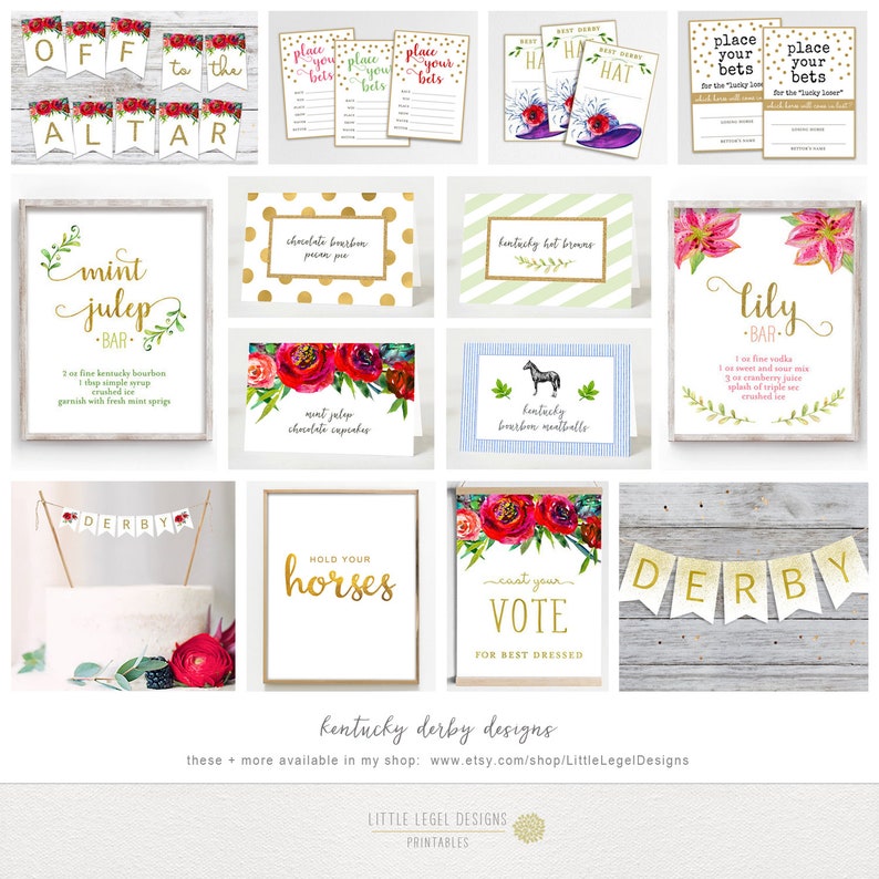 Kentucky Derby Betting Cards. Kentucky Derby Party Printables. Etsy