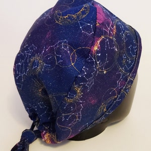 Galaxy Scrub Cap - Surgical Scrub Cap - Medical Nurse Cap - Scrub Cap - Constellation Scrub Cap