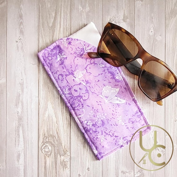Butterfly Sunglass Case - Butterfly Sunglasses Pouch - Soft  display picture 1