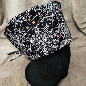 Spiderweb Scrub Cap- Halloween Scrub Cap - Surgical Scrub Cap - Nurse Scrub Cap - Medical Cap