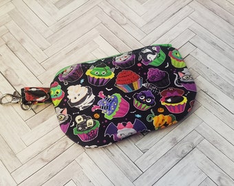Halloween Coin Pouch - Keychain - Money Pouch - Halloween Keyring - Keyring