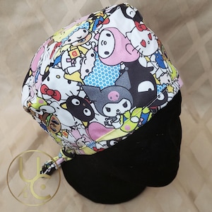 Anime Scrub Cap - Kawaii Scrub Cap - Surgical Scrub Cap - Medical Scrub Caps