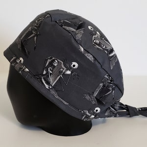 Skull Scrub Cap - Halloween Scrub Cap - Travel Nurse Cap - Surgical Scrub Cap - Scrub Cap