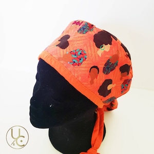 Afrocentric Scrub Cap - Afro Scrub Cap - Surgical Scrub Cap - Nurse Scrub Cap