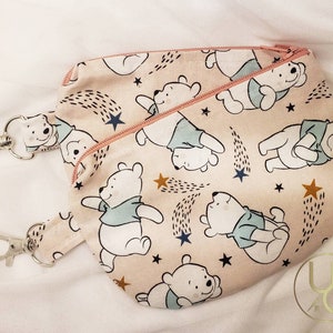Teddy Bear Coin Pouch - Bear Coin Pouch - Coin Pouch - Card Holder - Pouch - Keychain Pouch