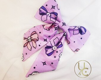 Kawaii Hair Bow - Skull Hair Bow  - Sailor Hair Bow - Hair Clip