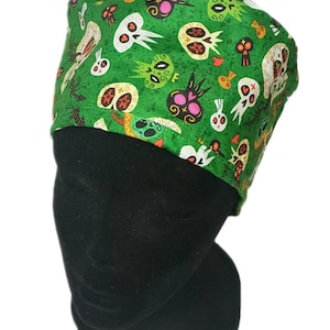 Sugar Skull Scrub Cap - Calavera Nurse Cap