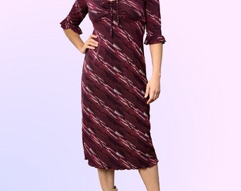 Y2k Vintage graphic print midi dress