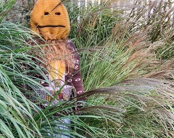 Ichabod Kürbiskopf Masken-Häkelanleitung: Halloween-Kostüm (PDF-Häkelanleitung)