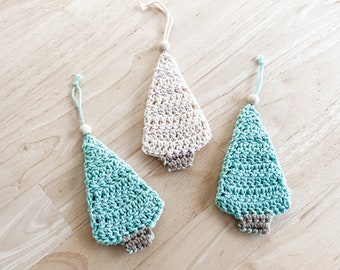 Einfaches Häkelmuster für Weihnachtsbaumschmuck: Fichten-Design (PDF-Muster)