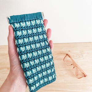 Sunglass case crochet pattern - Glasses pouch crochet pattern - Stash buster crochet pattern - Pinch pouch crochet pattern - Frankie Pouch