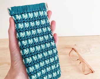 Gehäkeltes Brillenetui Muster - Frankie Pouch