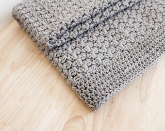 Easy crochet textured baby blanket pattern - unisex crochet stroller blanket pattern - The Betty Baby Blanket