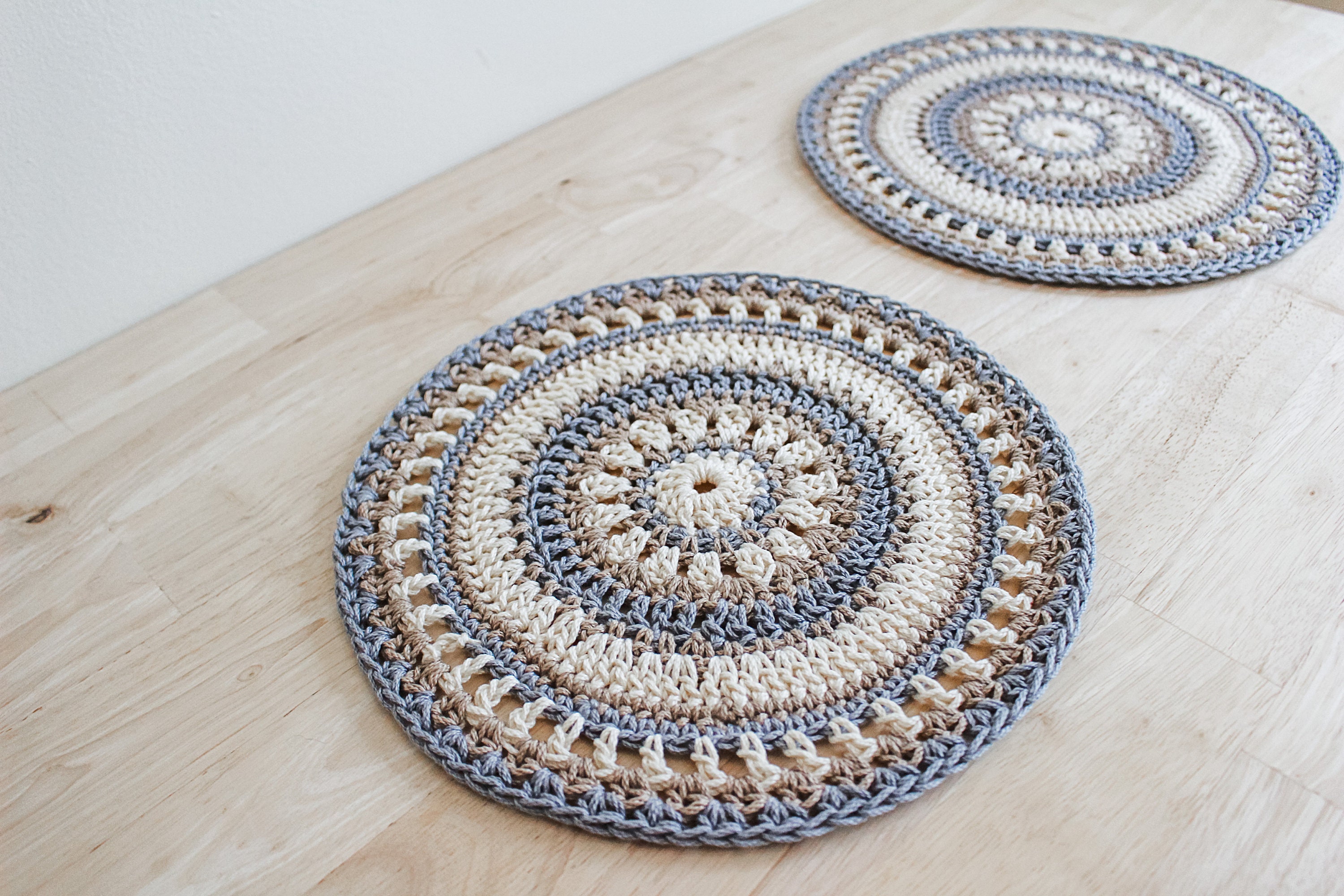 Easy Crochet Table Mat Pattern Mandala Style Crochet Doily Pattern