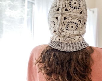 Grandma Square Balaclava Häkelanleitung - Helen Hood (PDF-Muster)