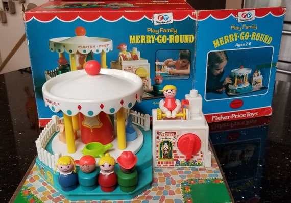 vintage fisher price merry go round