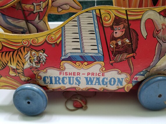 Vintage 1940s Fisher Price Circus Wagon 