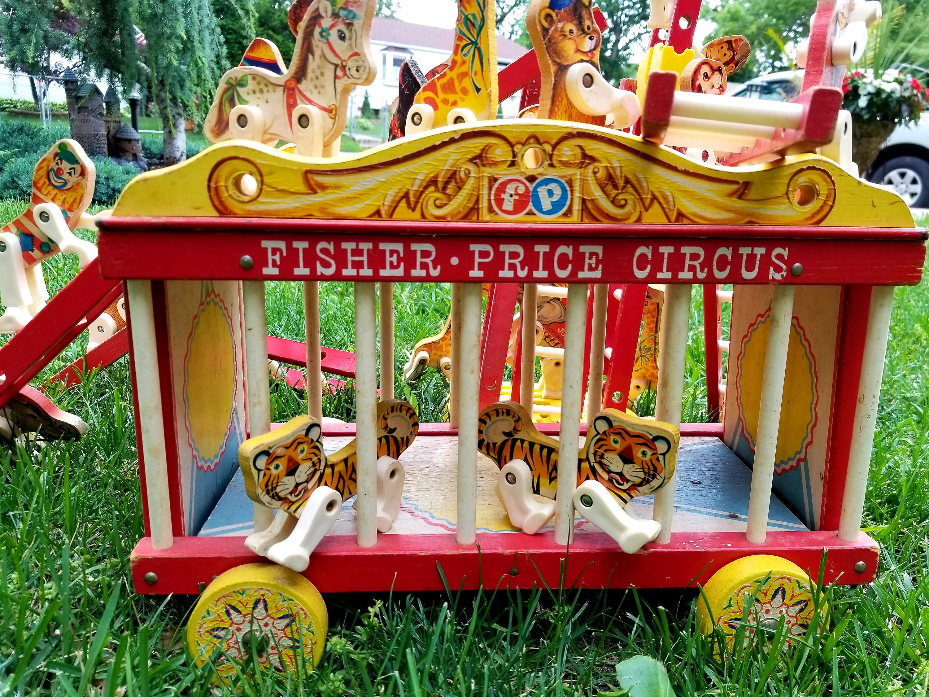 fisher price vintage circus train