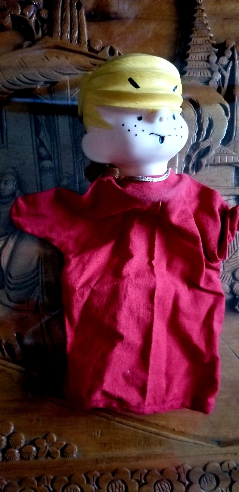 Vintage 1970s Dennis The Menace Hand Puppet