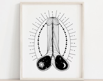 Penis Moonlight • Men Divine Masculine • Penis Poster Art Print