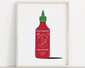 Hot Sauce Spicy Disaster - Art Print
