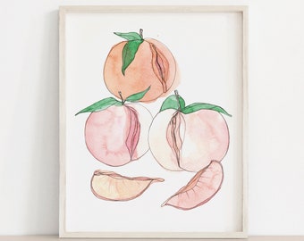 Juicy Peaches II • Art Print