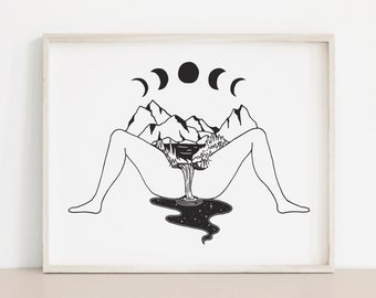 Mother Nature • WAP - Art Print B&W