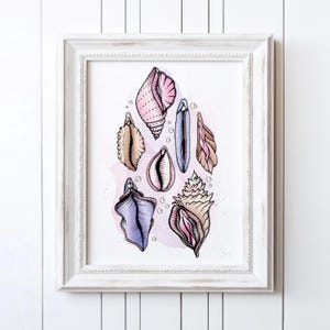 The She-Shells Art Print