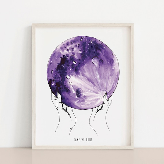 Take Me Home • Moon Art Print