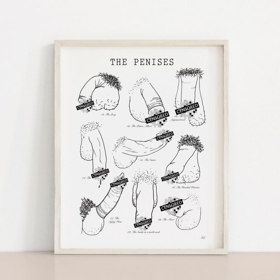 The Penises Funny Penis Types Poster Art Print - Etsy UK The Penises Funny Penis Types Poster Art Print - Etsy UK