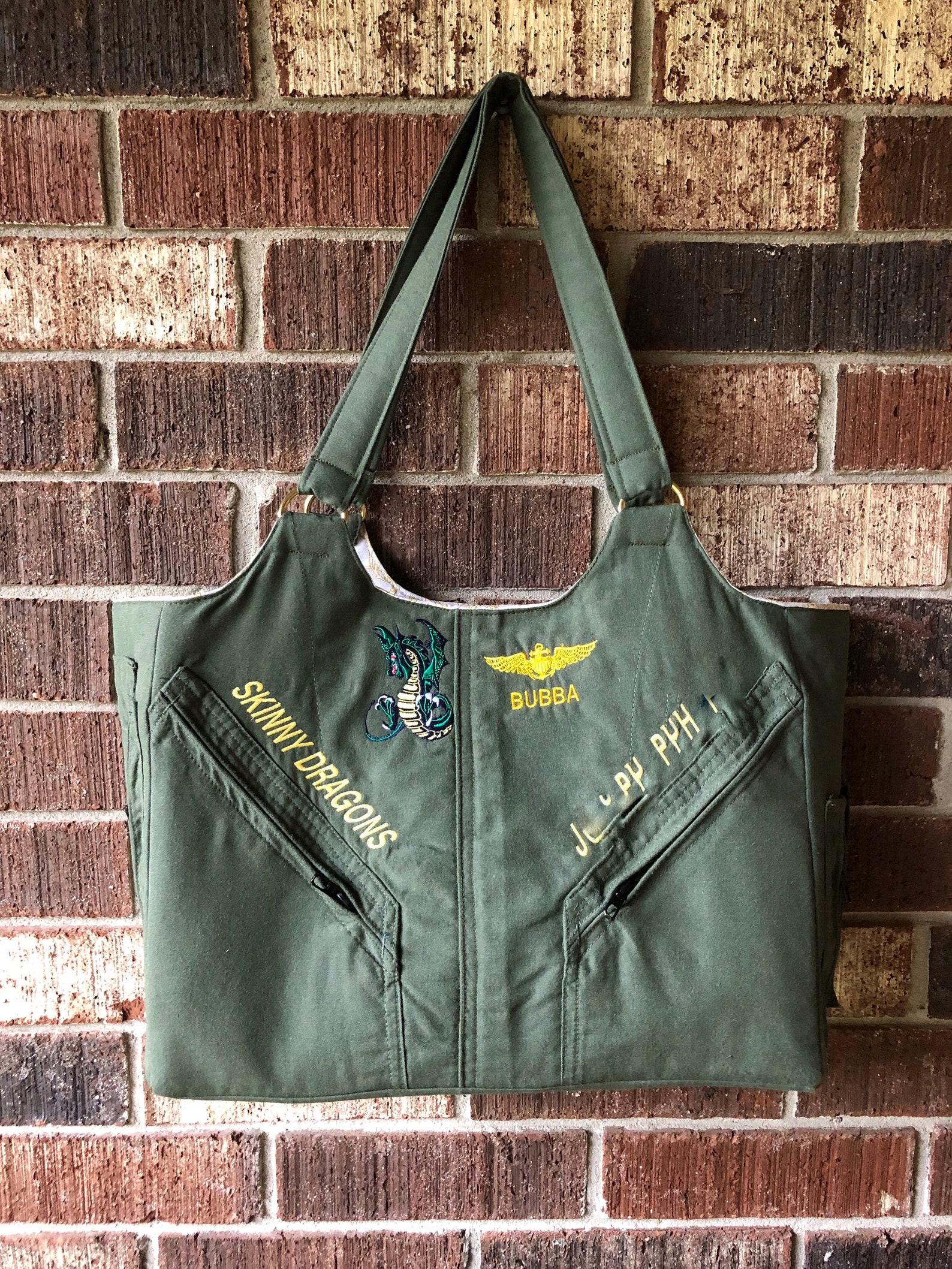 Flight Suit Tote Bag Military Messenger Bag Flight Suit Etsy