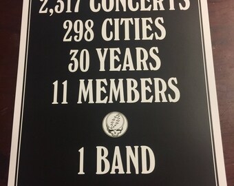 Music Poster Promo Grateful Dead 50th Anniversary