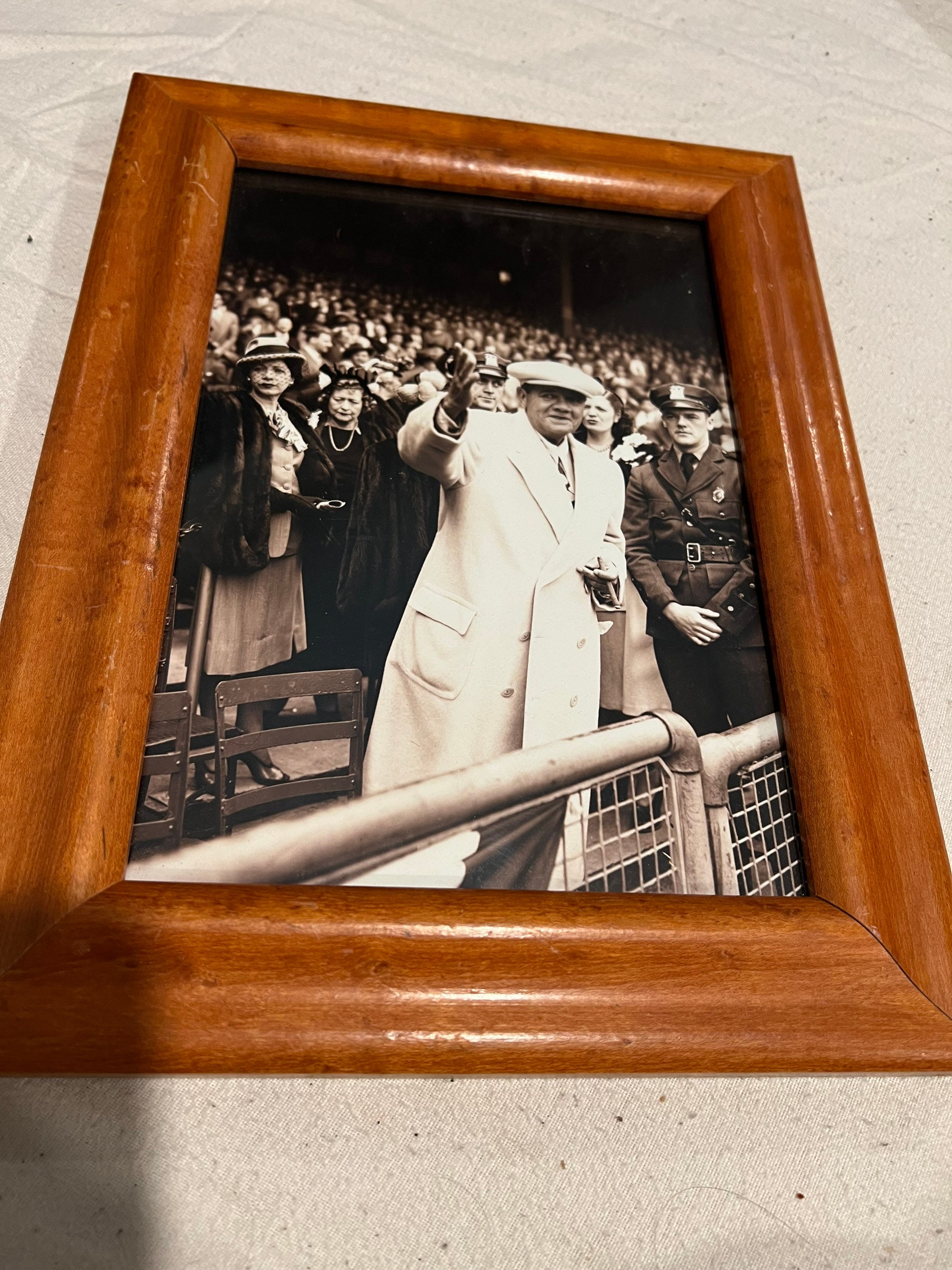 Vintage Framed Photo of Babe Ruth - Etsy