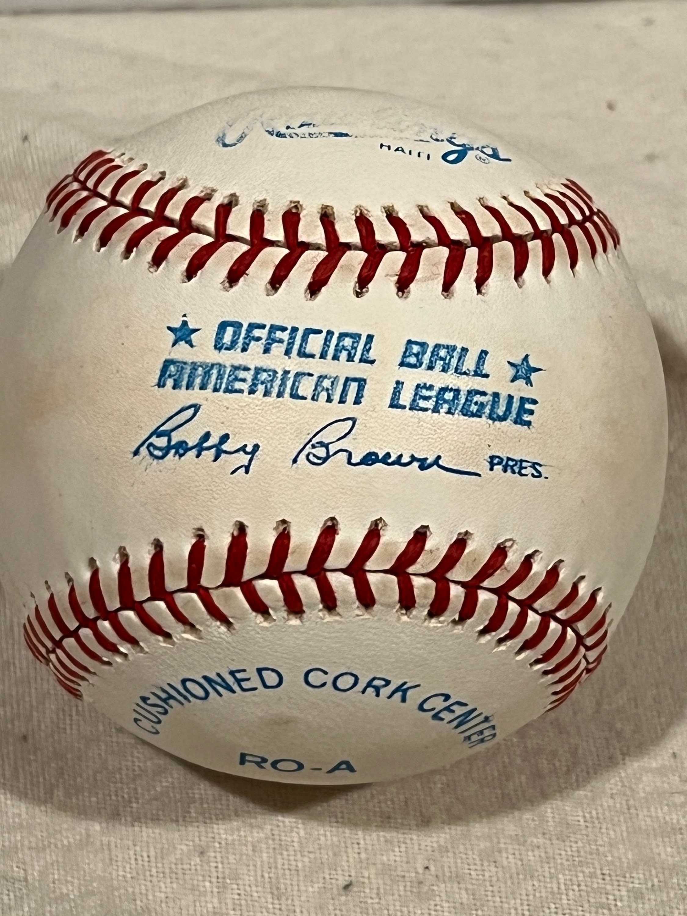 1975 A.L MVP Rookie of the Year Fred Lynn Signed Baseball Etsy