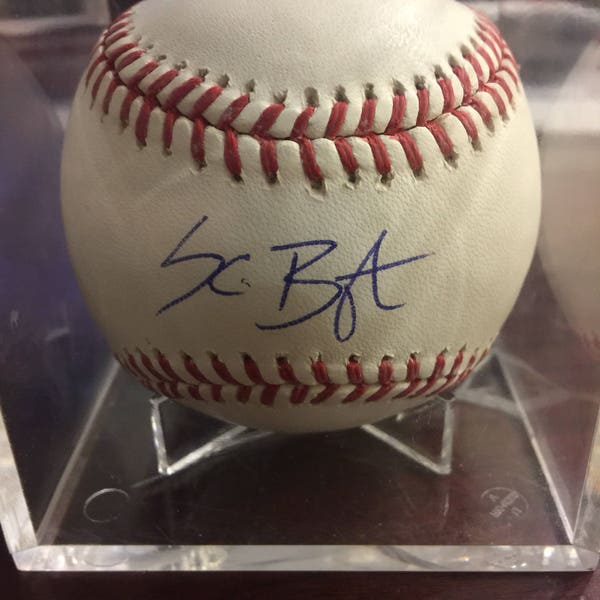 Kris Bryant single signed Bud Selig Baseball