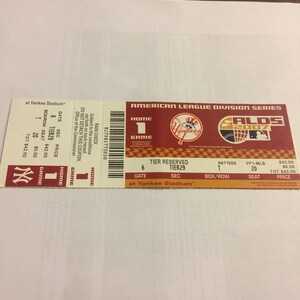 Roger Clemens Last MLB Game Ticket