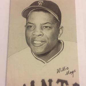 Cartão Willie Mays da exposição 1947-66