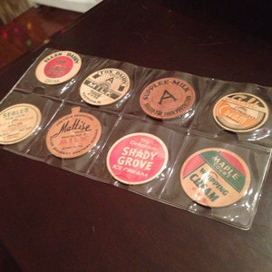 Vintage Milk Bottle Caps (8)