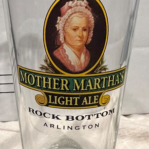 Mother Martha’s Light Ale Virginia Pint Glass