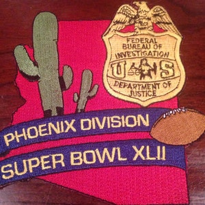 FBI Super Bowl Patch