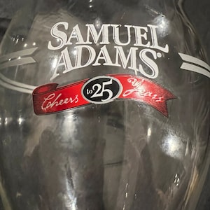 25th Anniversary Sam Adams Pint Glass