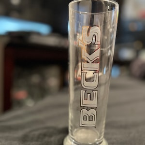 Vintage Beck’s Beer Pint Glass