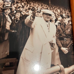 Vintage Gerahmtes Foto von Babe Ruth