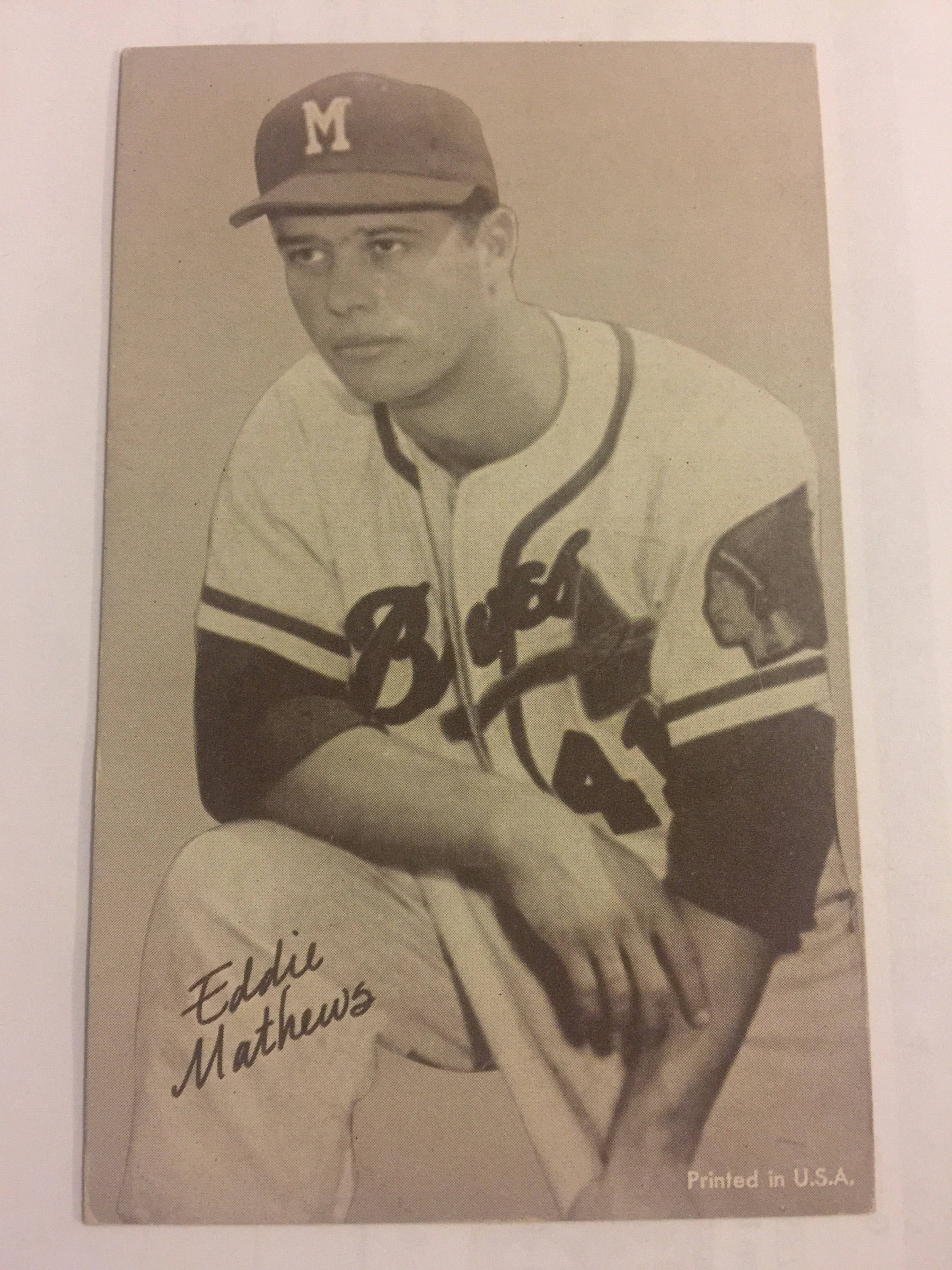 Eddie Mathews Autographed Jersey