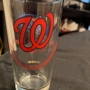 Miller Lite Washington Nationals Pint Glass
