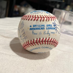 1995 Cleveland Indians Team Signed Baseball