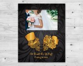 Personalized Picture frame, Sugar skull, Wedding Gift, Wedding photo, Gift for Couples, Bridal shower gift, Bridal shower, Established frame