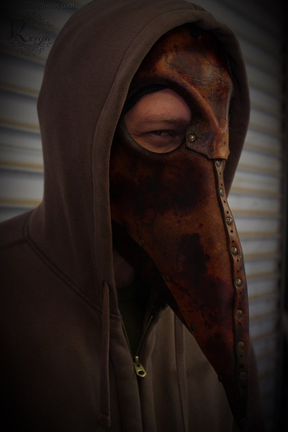 Leather mask, Steampunk "Plague Doctor"