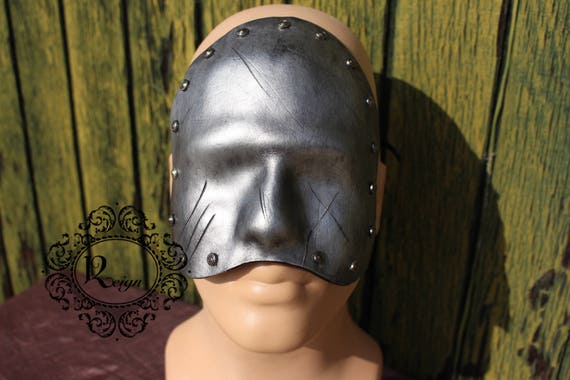 Leather Blackout Mask - Male